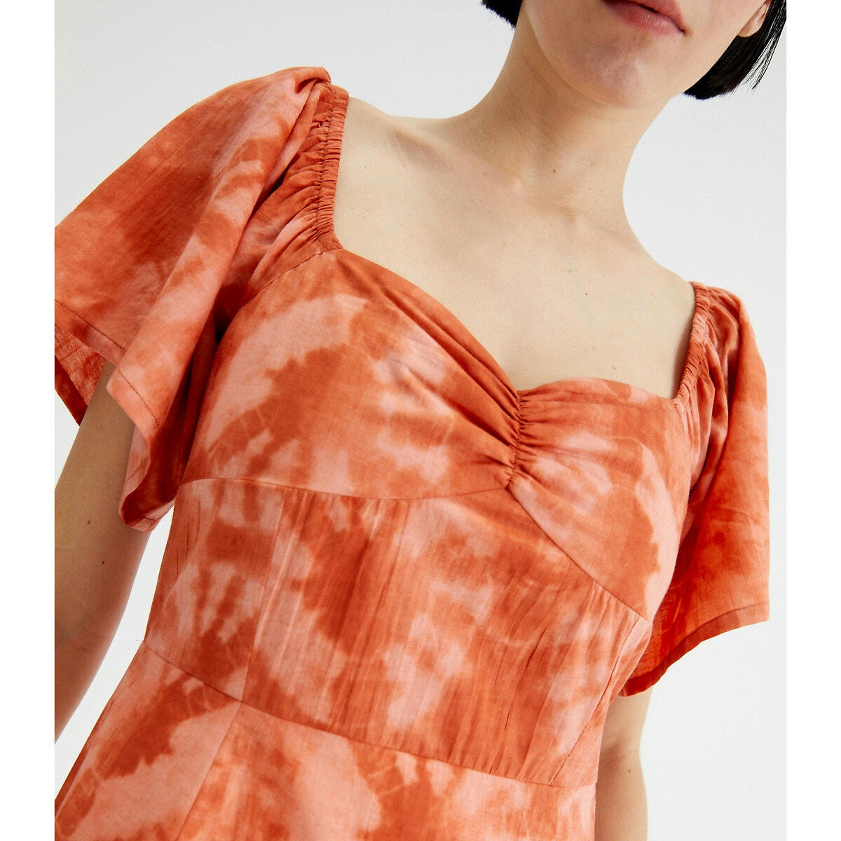 Robe longue, imprimée