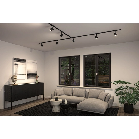 Spotstrahler, »URail Luxe«, GU10, Kunststoff, schwarz matt
