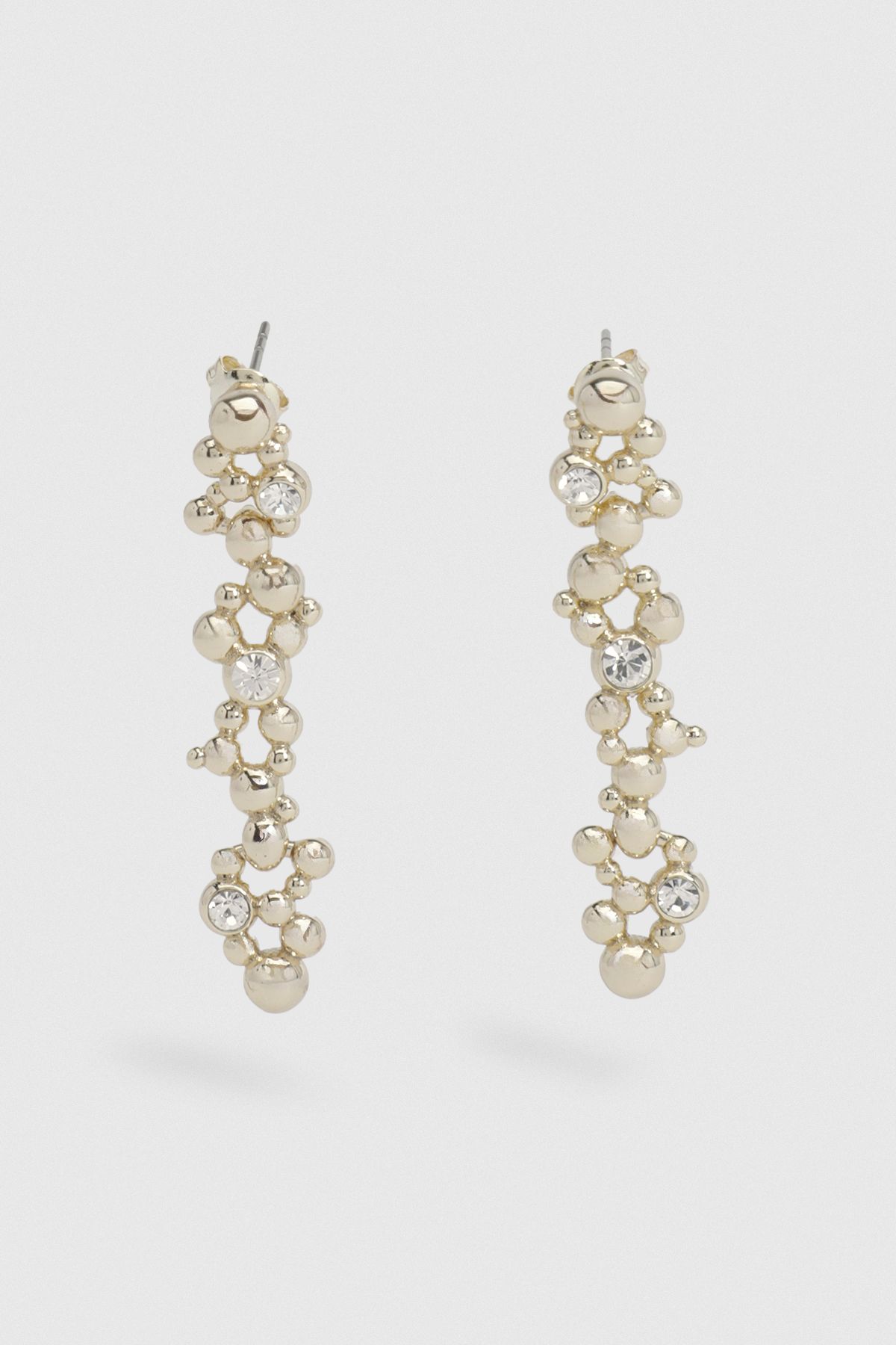 KarenMillen Evolution Crystal Drop Earrings