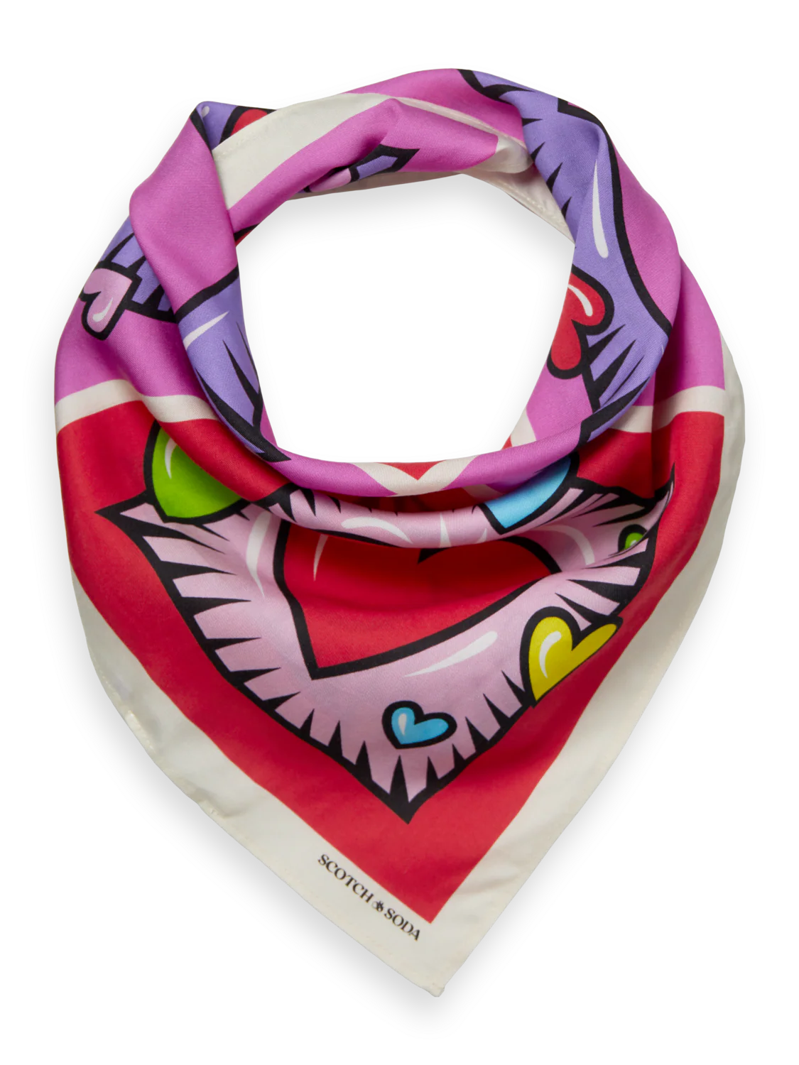 Scotch & Soda x Burton Morris Heart Printed Bandana