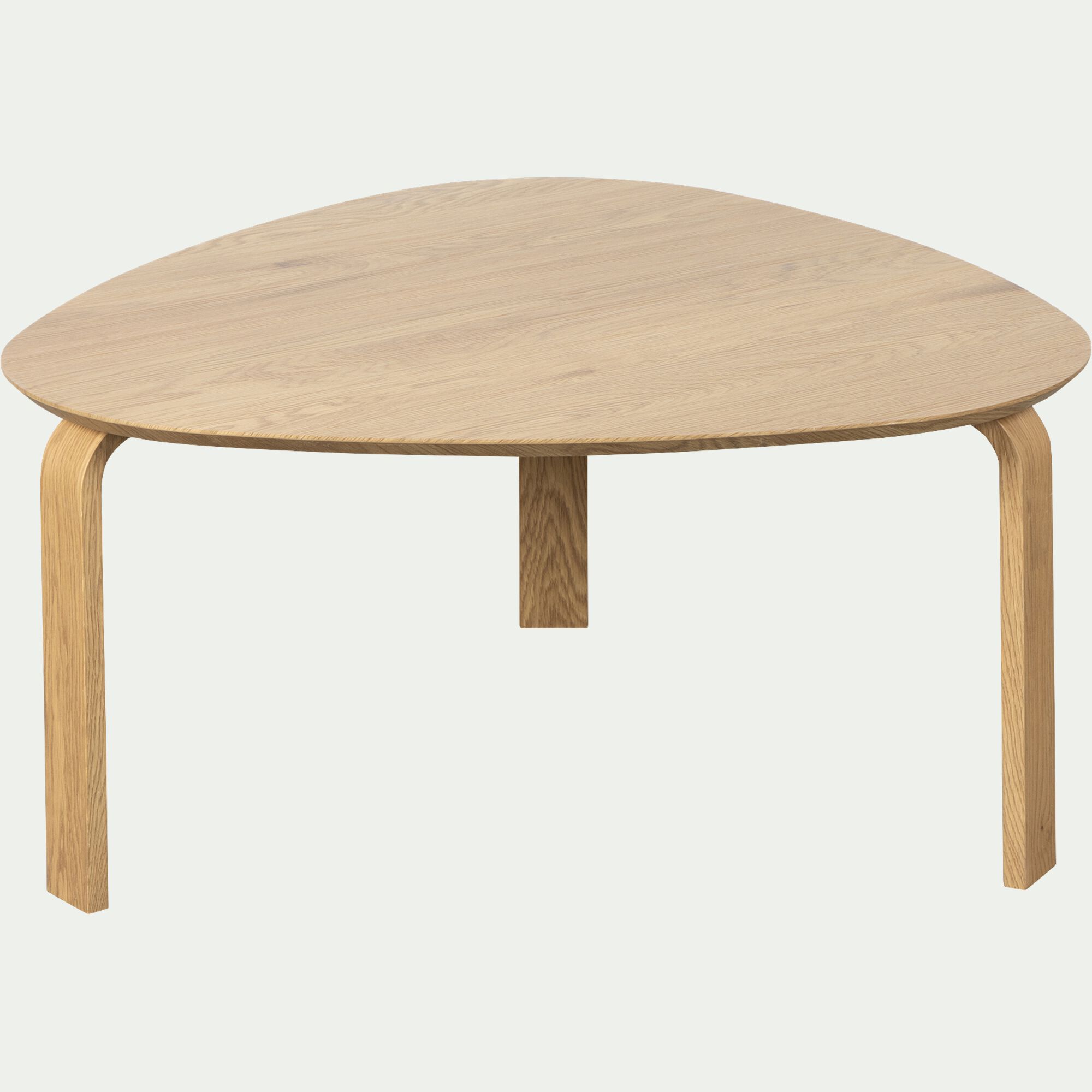 CHARLIZE - Set de 2 tables basses gigognes en bois - bois clair