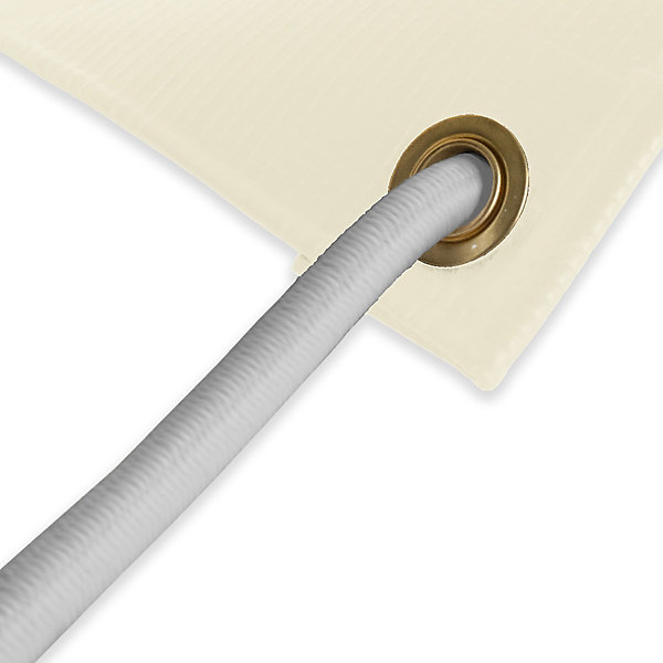 Pack TECPLAST Toile Pergola Ivoire 3x4 m   Sandow Gris 20m - Bâche Pergola XP680M2PR Garantie 15 ans - Protection Solaire