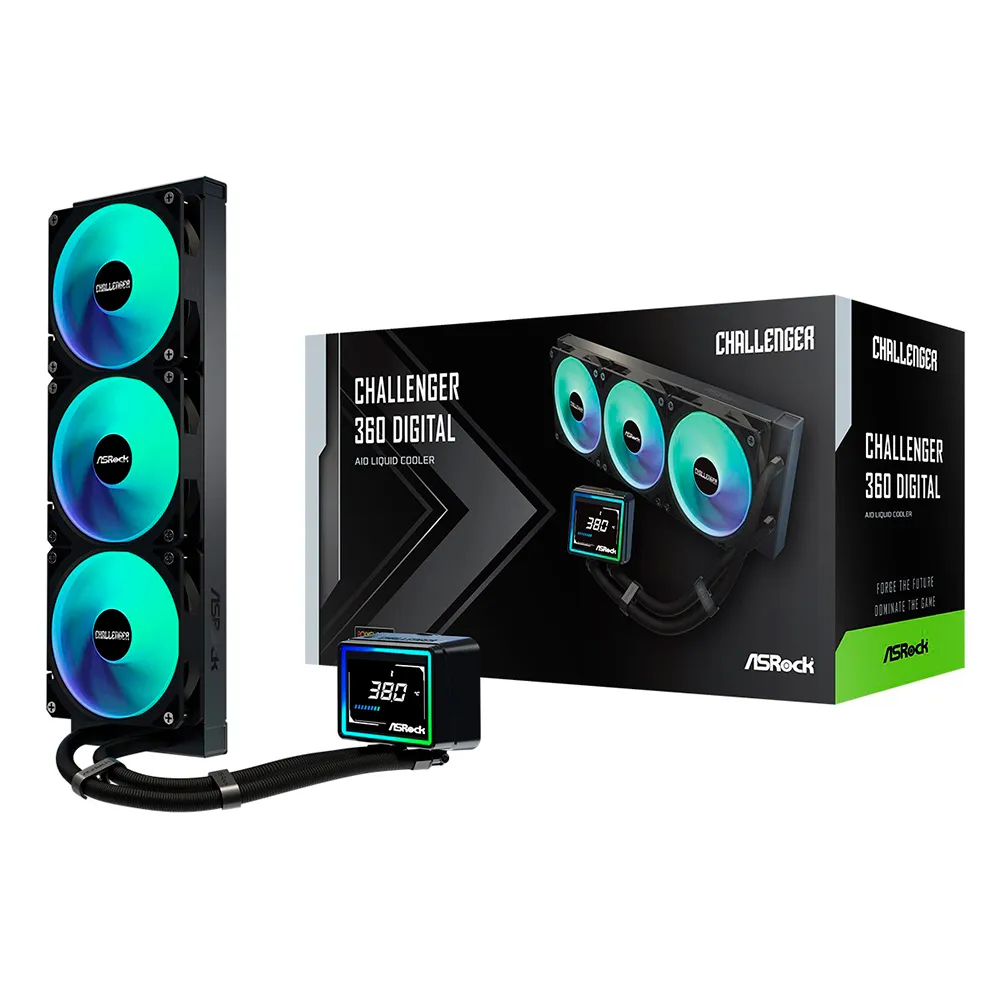 Asrock Challenger 360 Digital Black liquid cooling