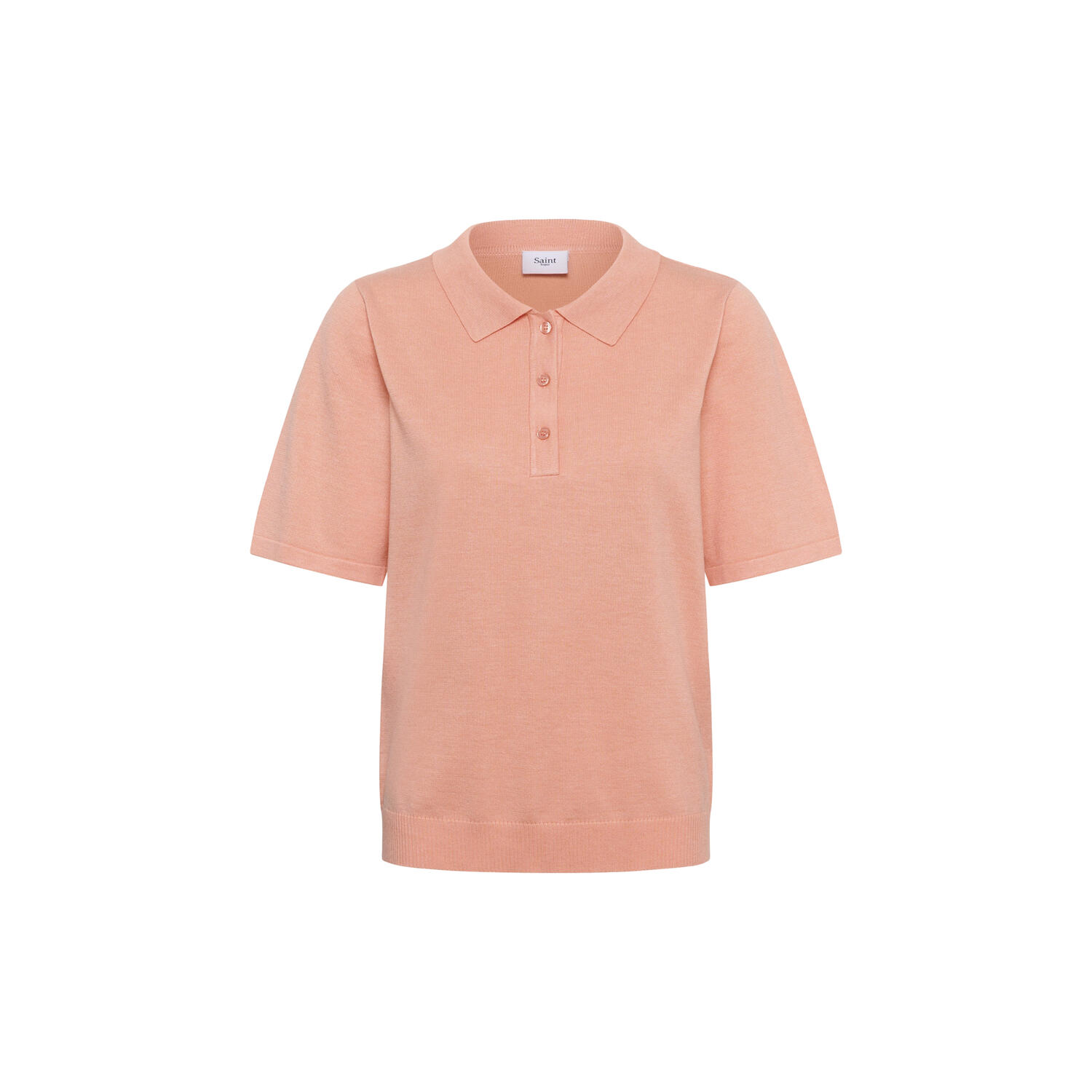 MilaSZ Polo SS Pullover, blooming dahlia melange