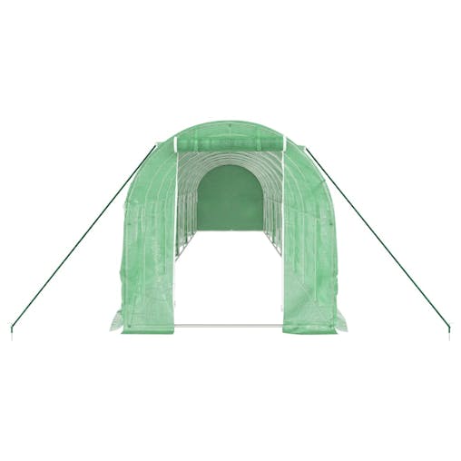 NNEVL Greenhouse with Steel Frame Green 20 m&sup2; 10x2x2 m