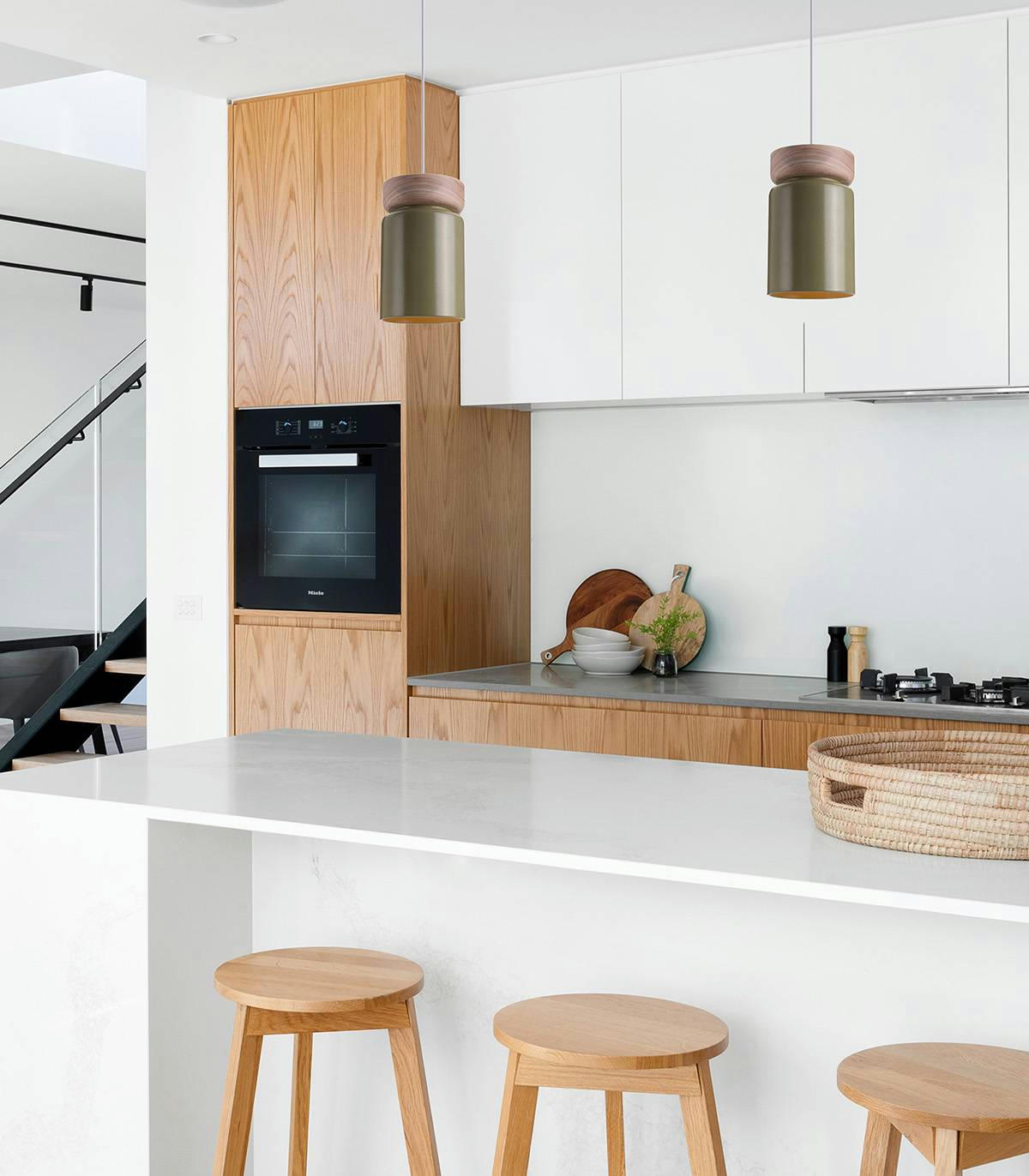 ASPEN - Suspension en bois  naturel d. 15 cm