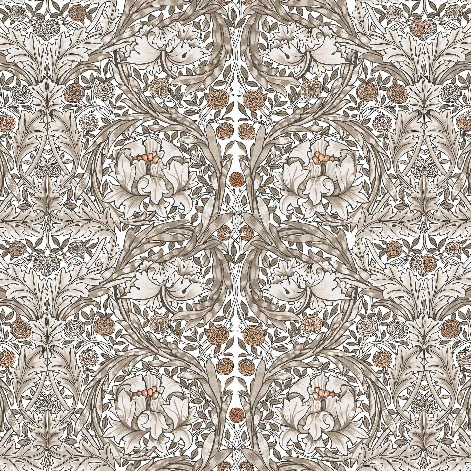 William Morris at Home Fotobehang - African Marigold Neutral - 400x250 cm