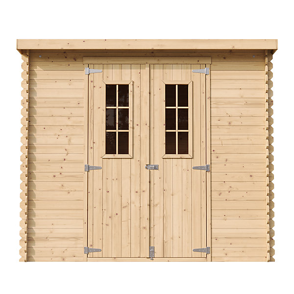 Abri de jardin en bois - l239xL142xH200cm/2.63 m2 M310C - Timbela