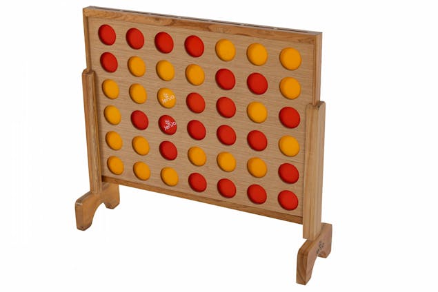Wooden Mega Four In A Row Style Game Set 69x79cm Giant Sized Games Jenjo Games