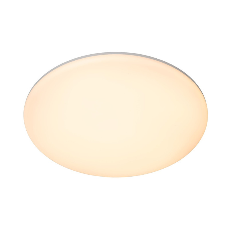 Plafonnier LED Olson opalin blanc dimmable 2500 lm 36 W LUCIDE