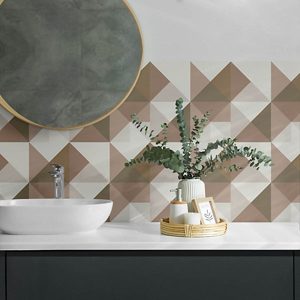 Panneau Décoratif Mural Wallfluent 120x60 cm Motif Géométrique En Losange 1 pièce