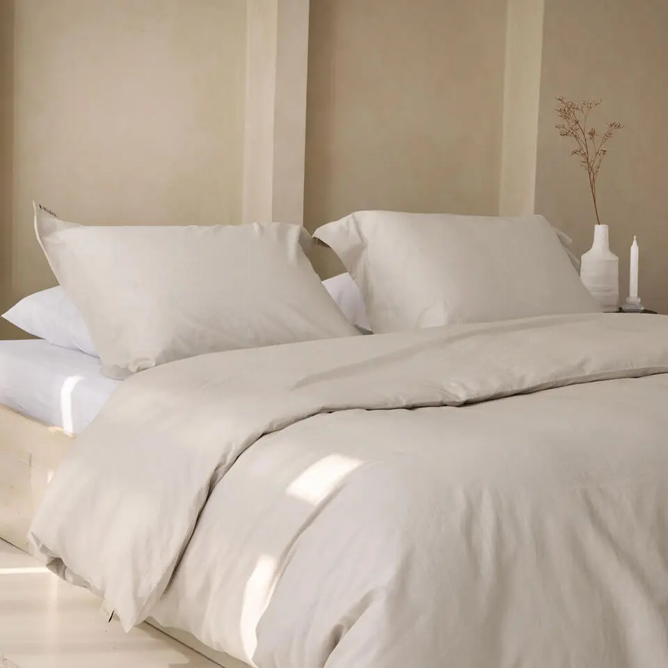 Walra - Dekbedovertrek Linen Elegance - 240x220 cm - Zand