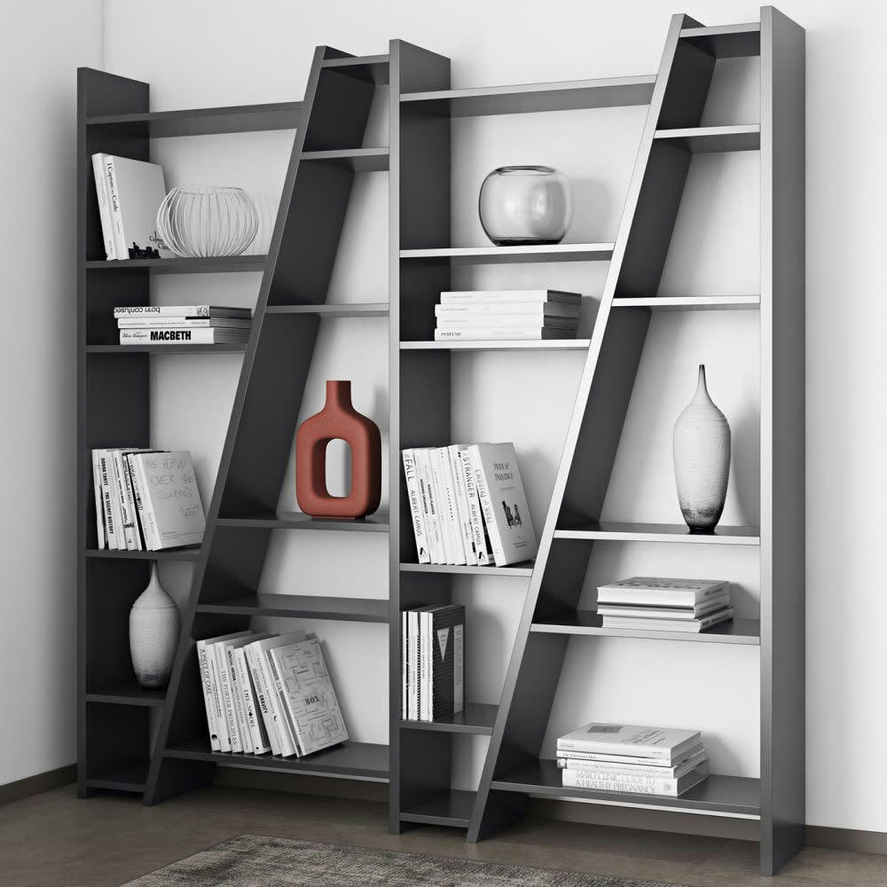 DELTA - Bibliothèque  placage noir