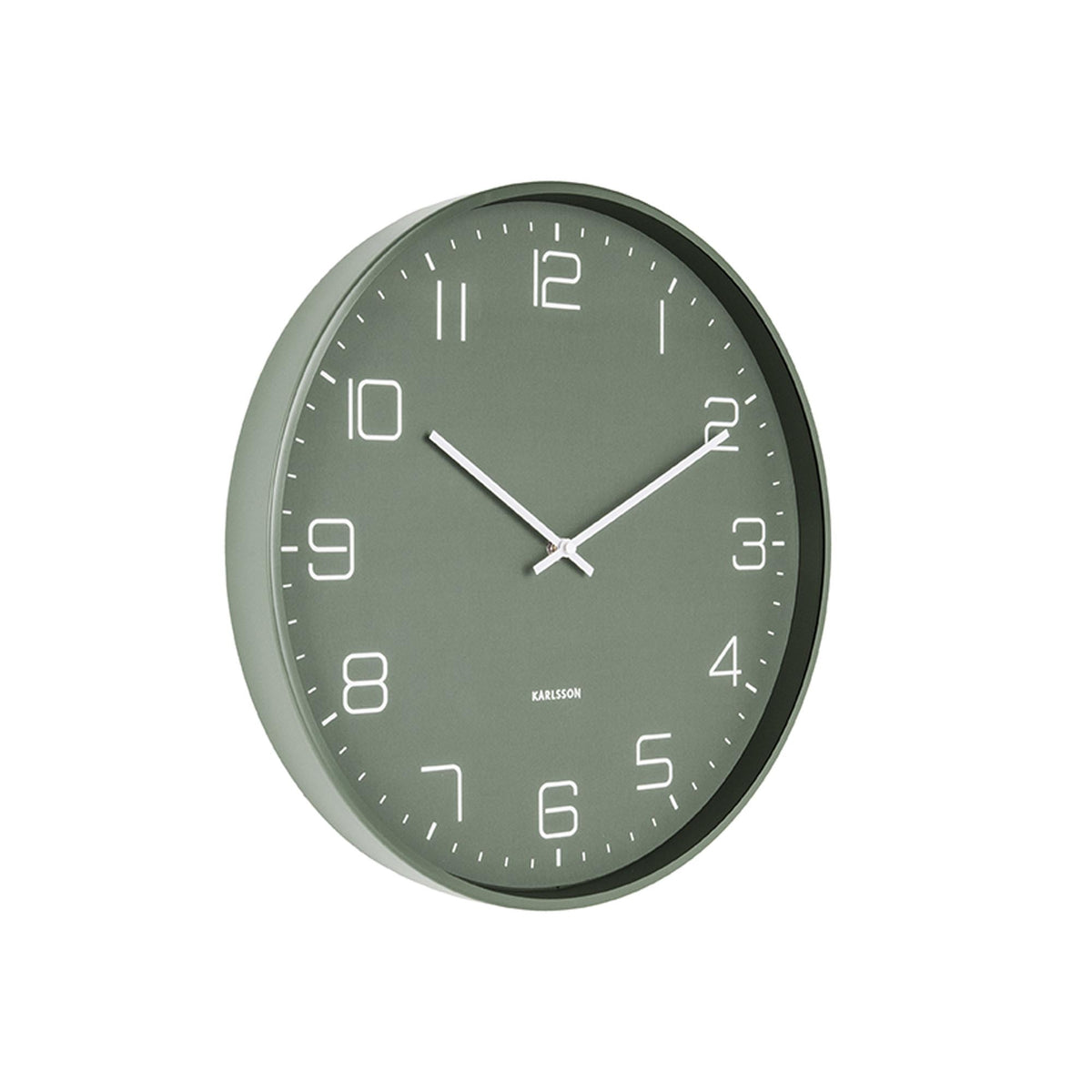 Karlsson wandklok - groen - Ø40cm