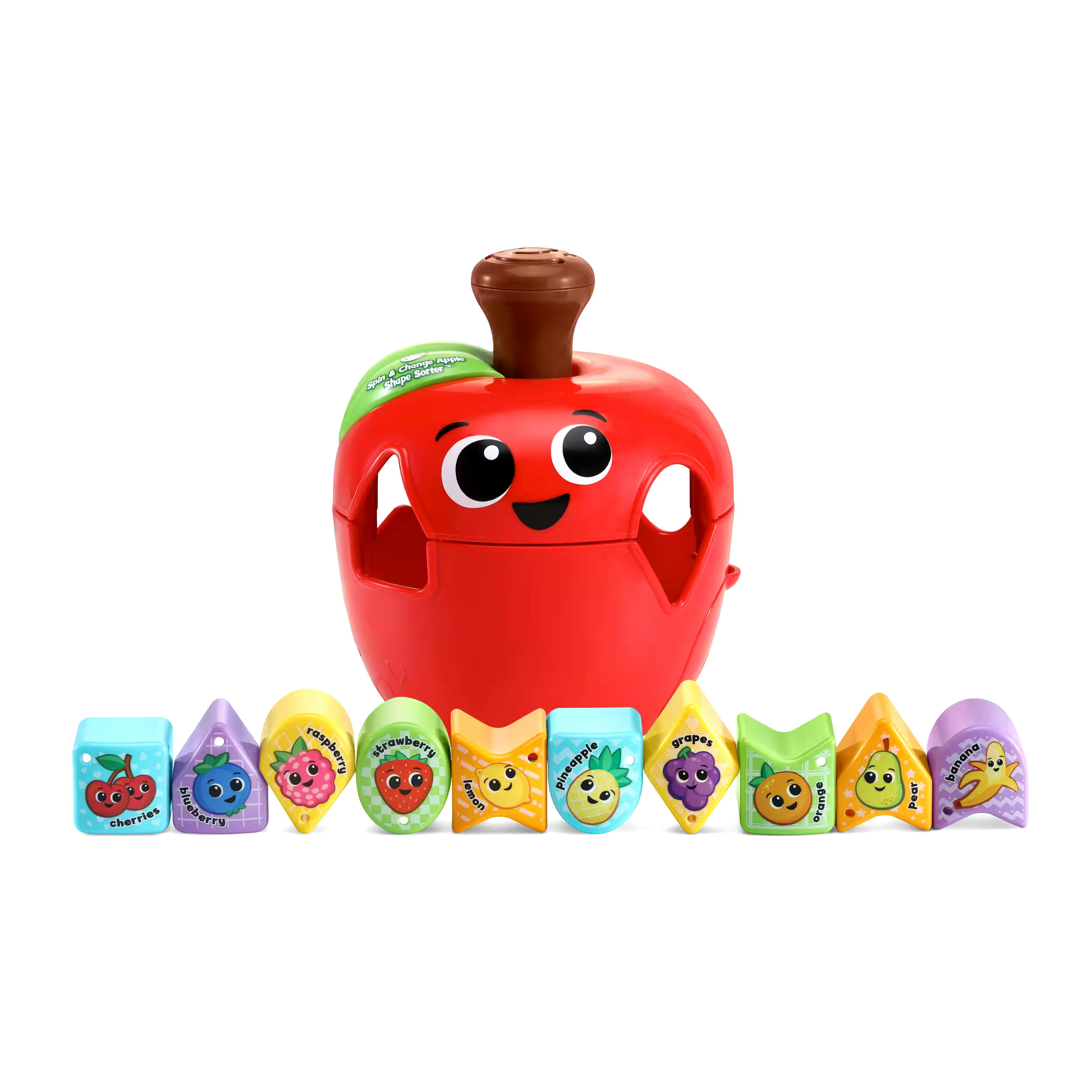 LeapFrog Spin & Change Apple Shape Sorter, French