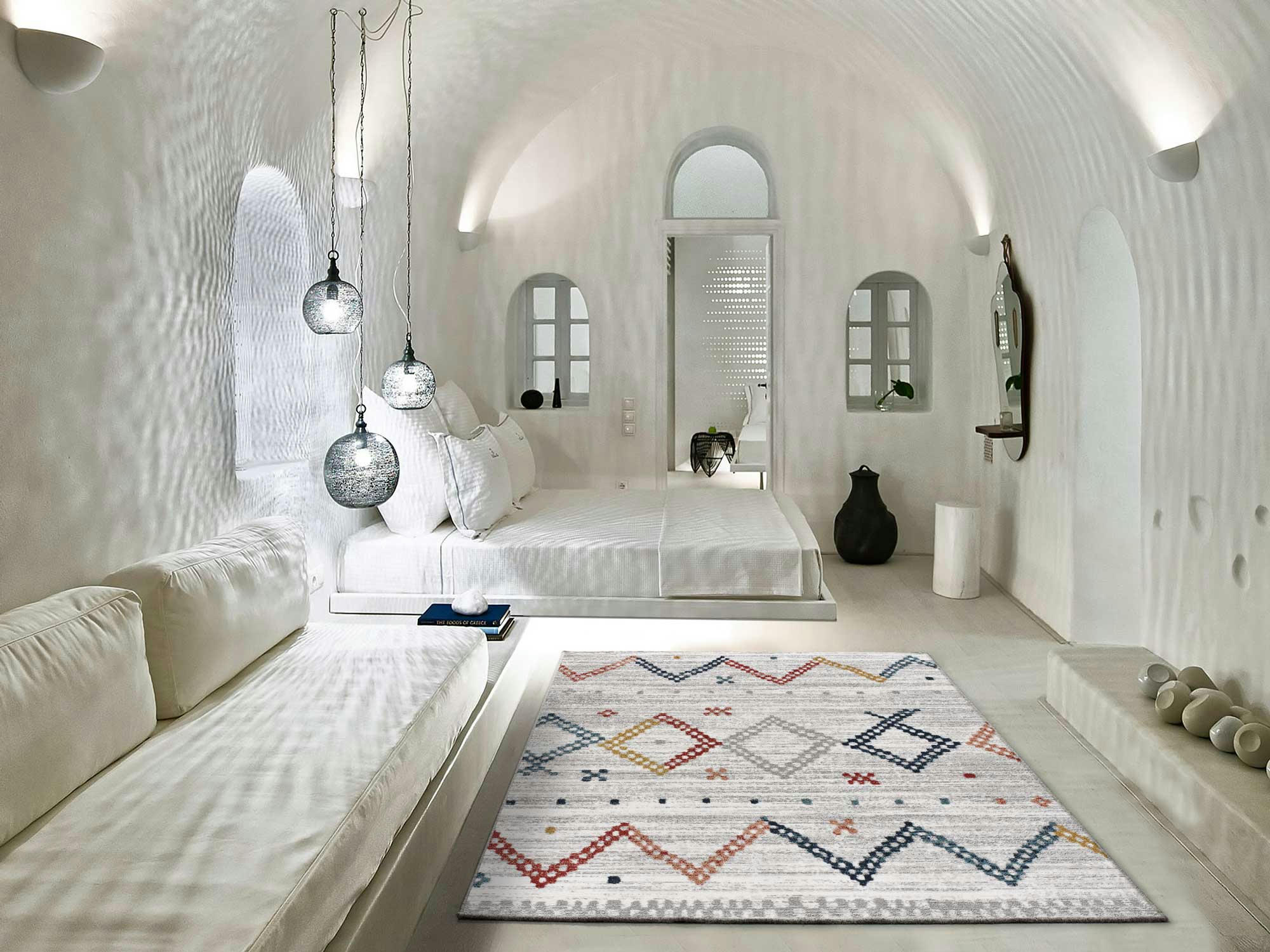 AUSTIN - Tapis ethnique multicolore, 200X300 cm