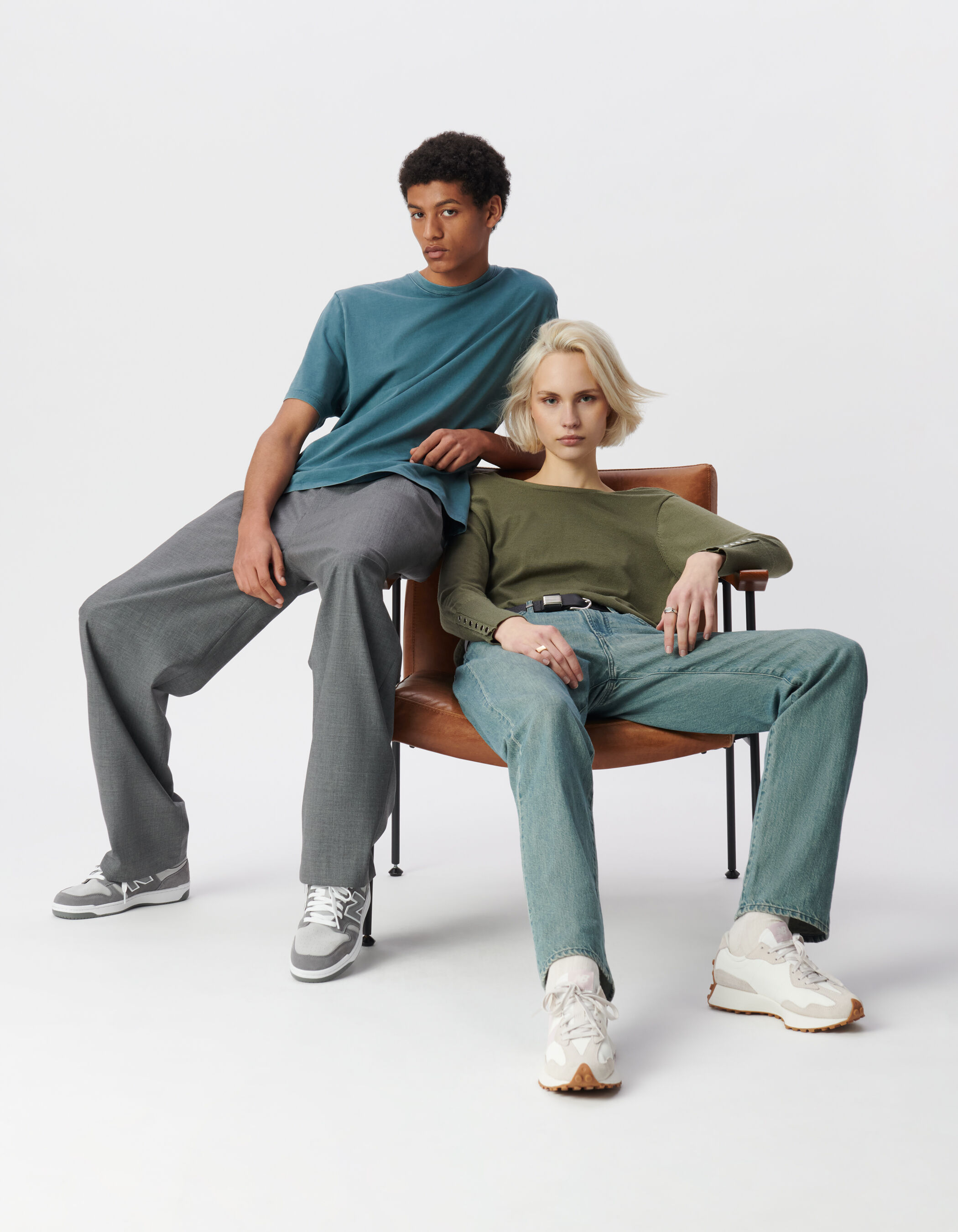 Baskets blanches NEW BALANCE 480 Homme