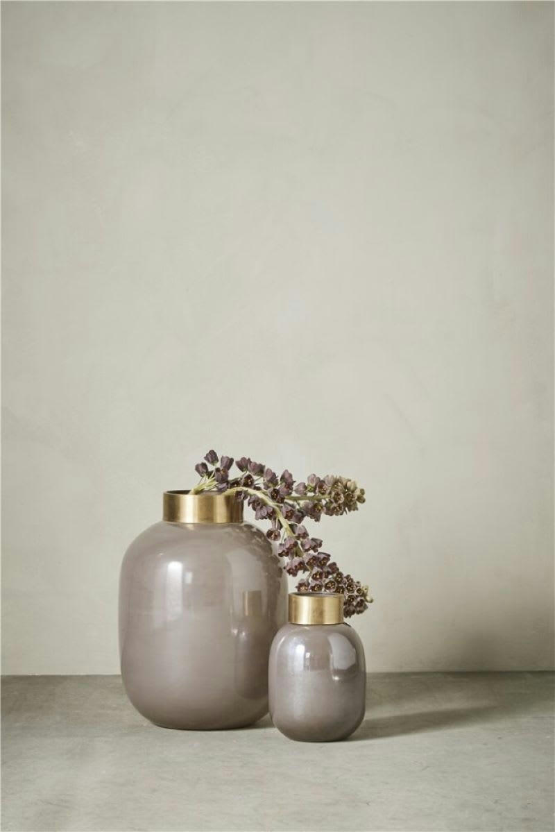 ANDREA - Vase en verre rose H20