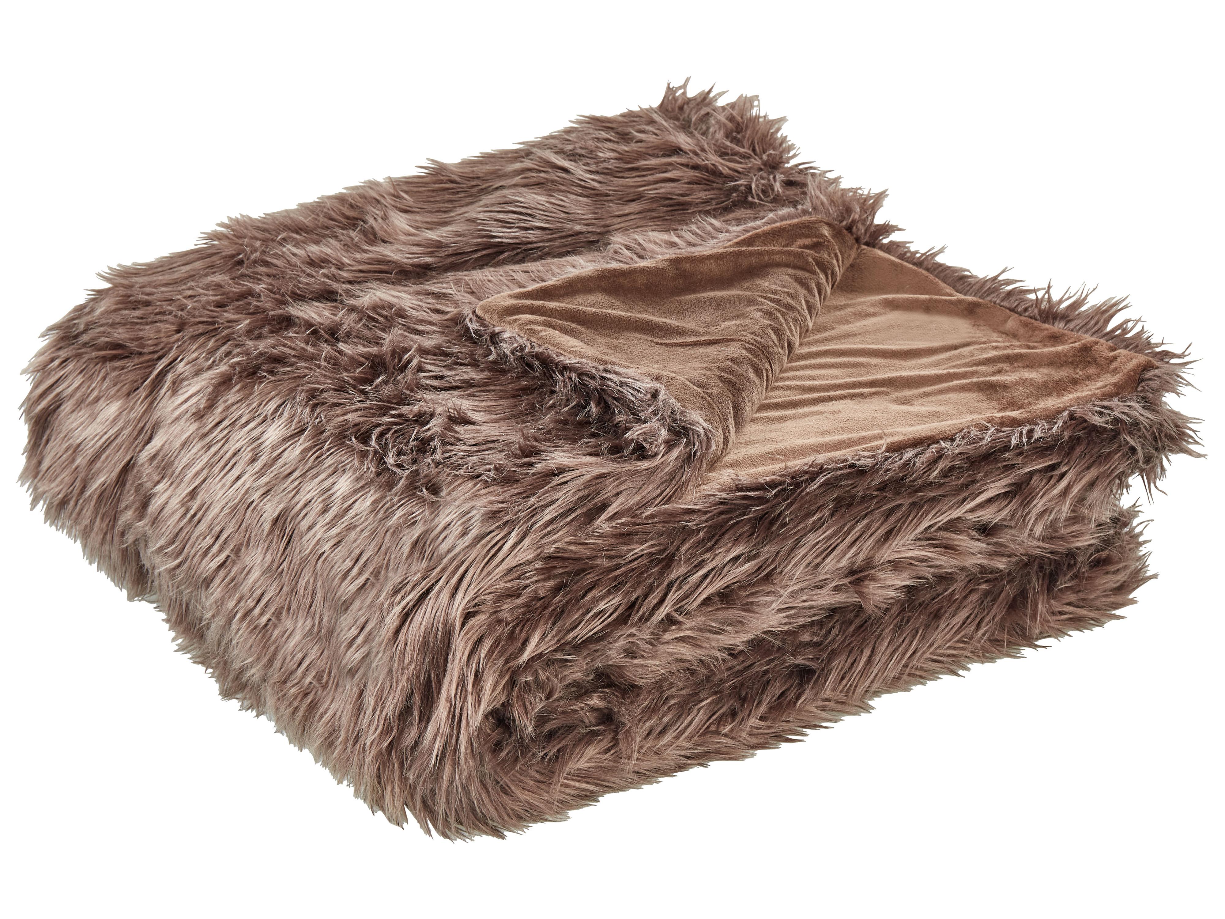 Bedspread DELICE 150 x 200 cm Brown