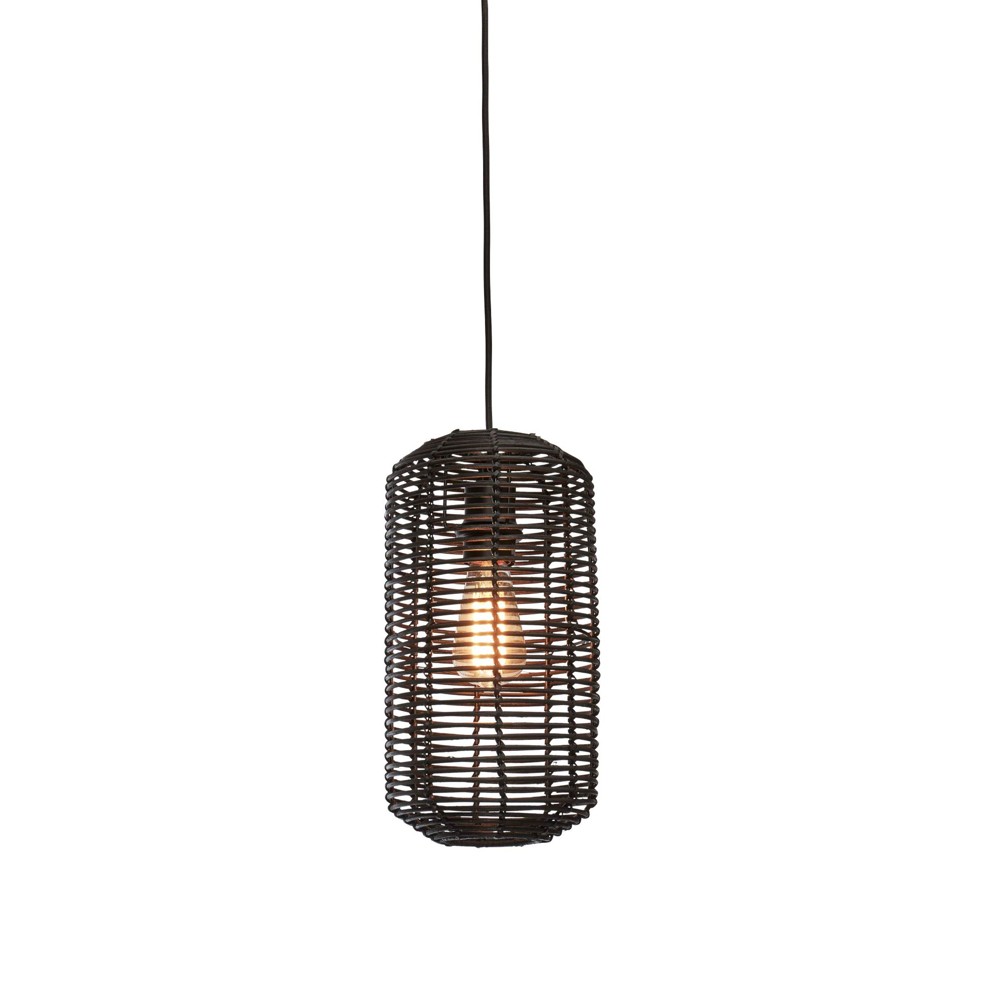 GOOD&MOJO hanglamp Tanami - zwart - Ø18cm