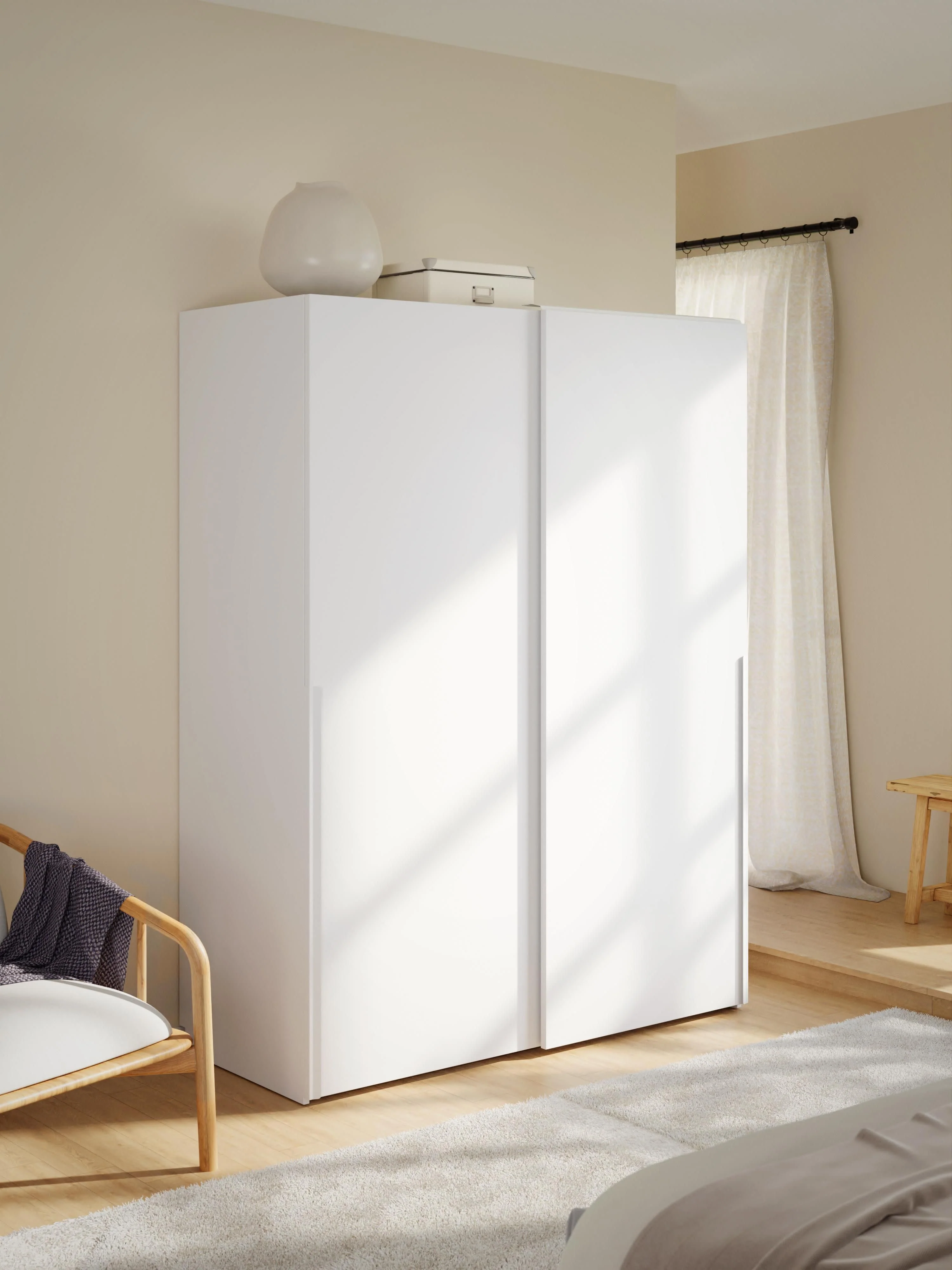Modularer Schwebetürenschrank Leon, 150 cm Breite, in verschiedenen Größen