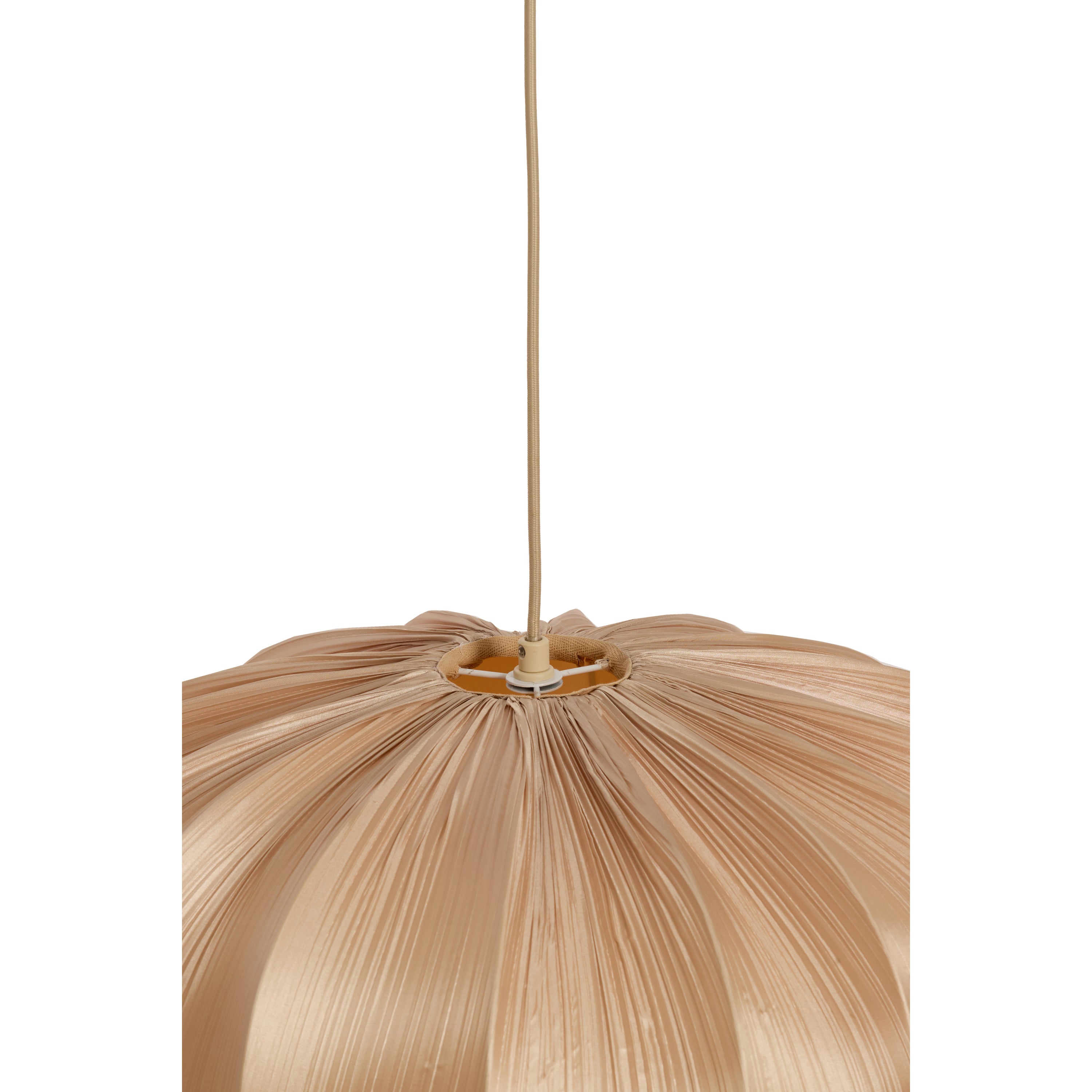Light & Living - hanglamp - Savina - beige crème - textiel - Ø 60cm -