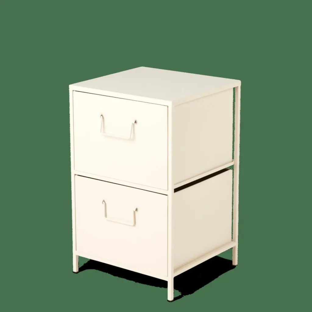 Commodes^CASA PHARMA Armoire à 2 Tiroirs Sable