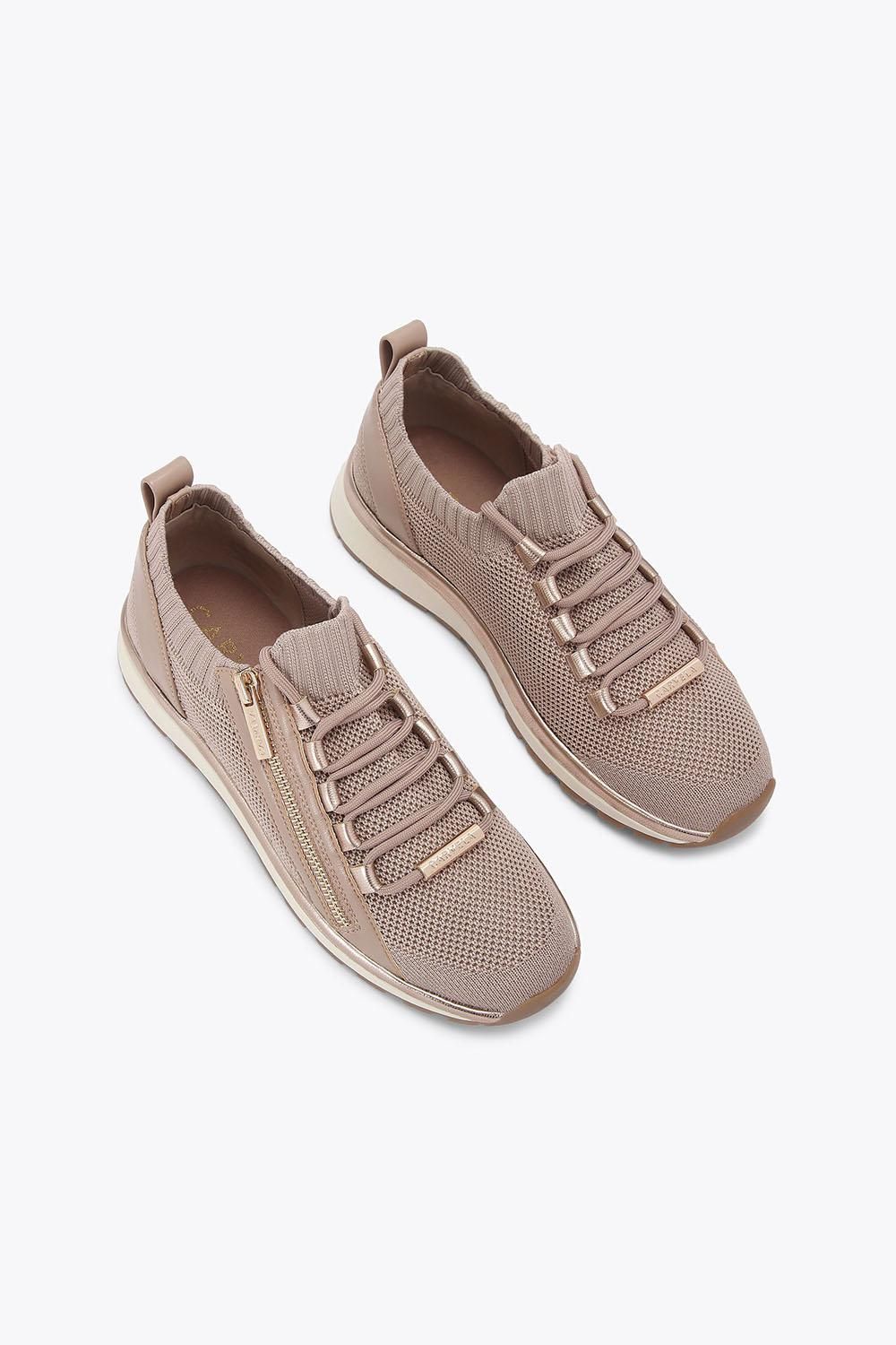 Carvela Pace Zip Knit' Fabric Trainers
