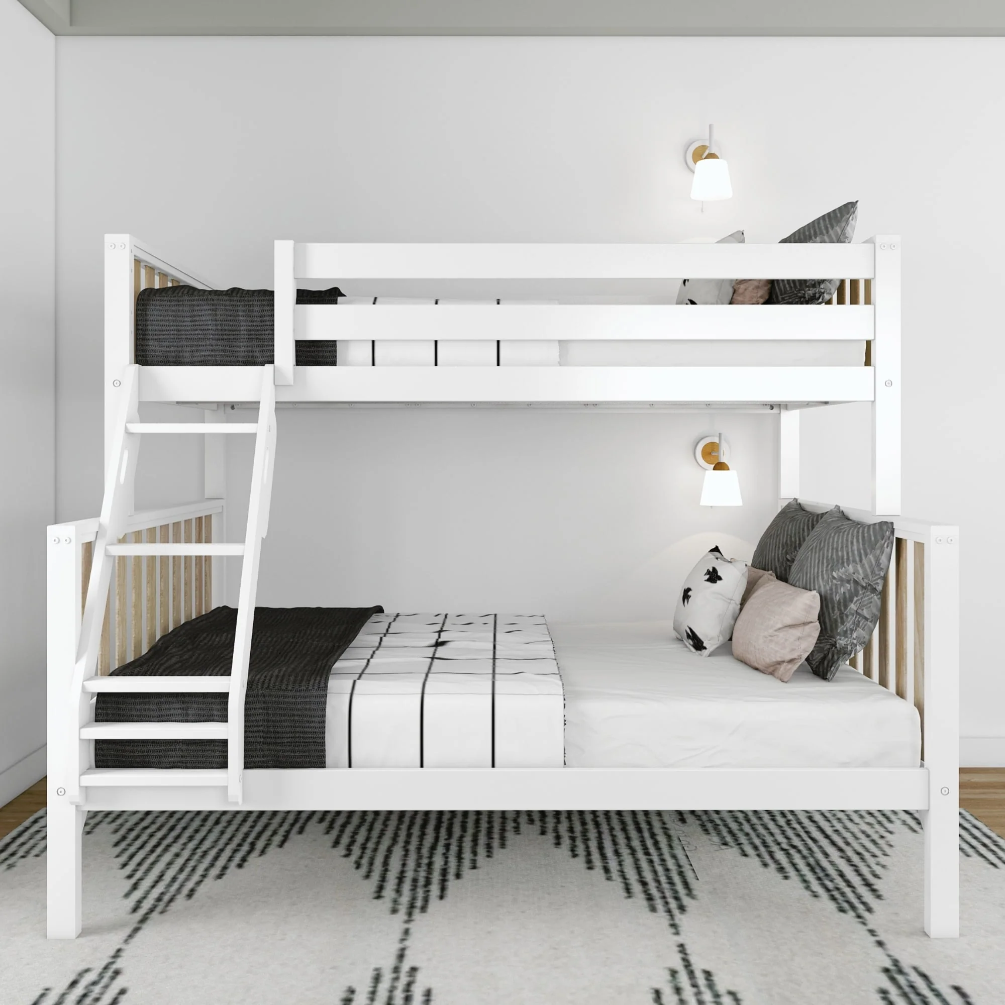 Max and Lily Scandinavian Twin over Full Bunk Bed
