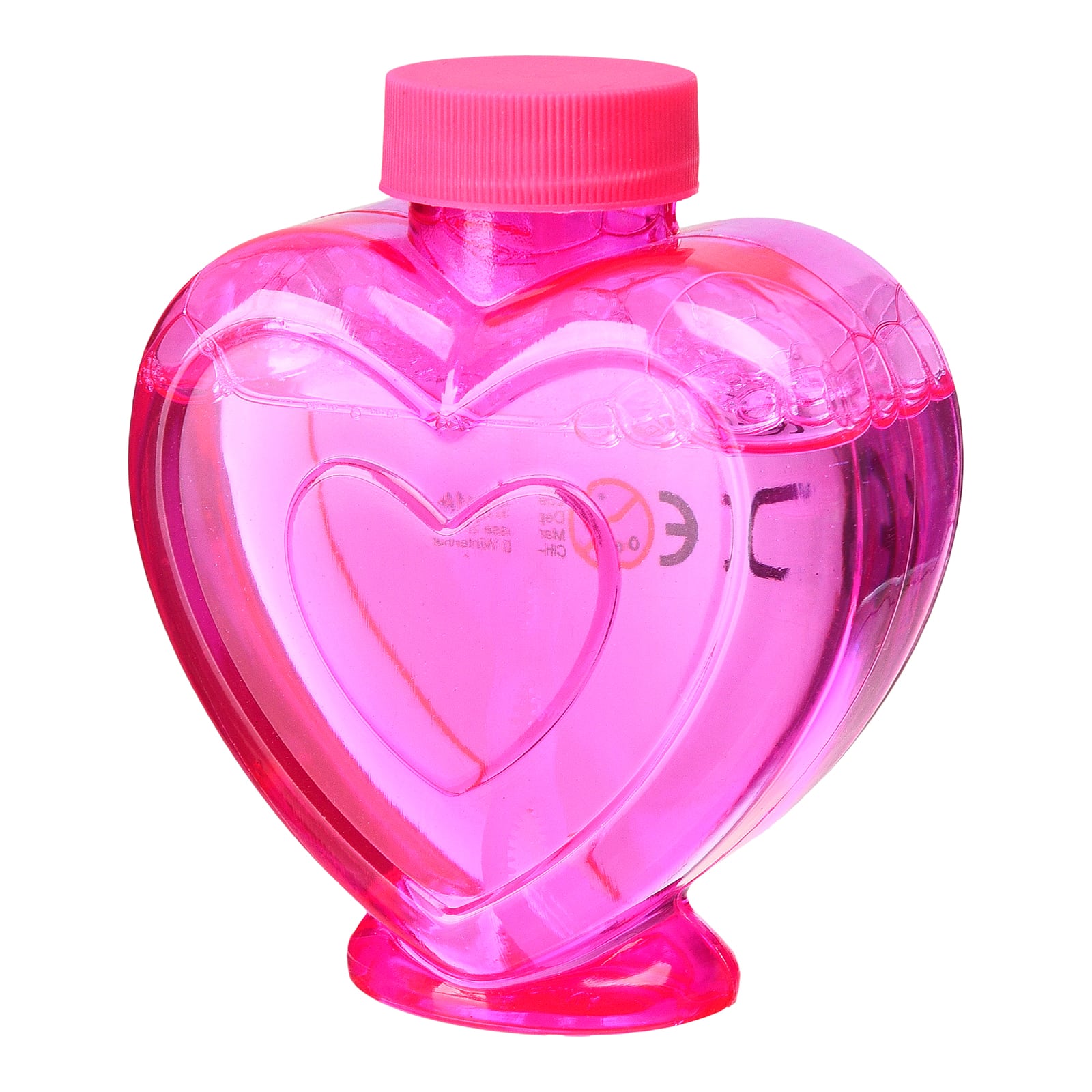 Seifenblasen Herz Pink,B 80 x H 100 x T 50 mm, 145 ml
