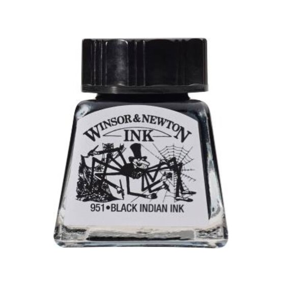 Winsor & Newton Black Indian Drawing Ink 14ml