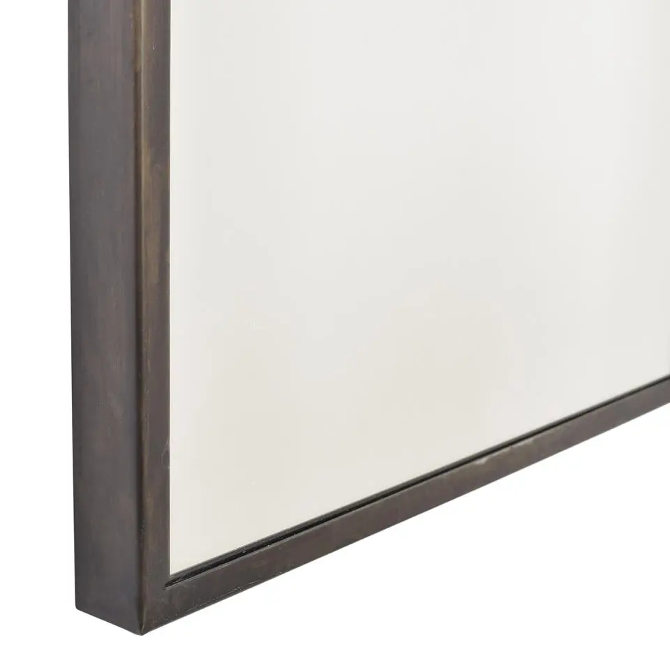 LOFT42 Industry Rectangle Spiegel - Metaal - antiek - 120x40x4