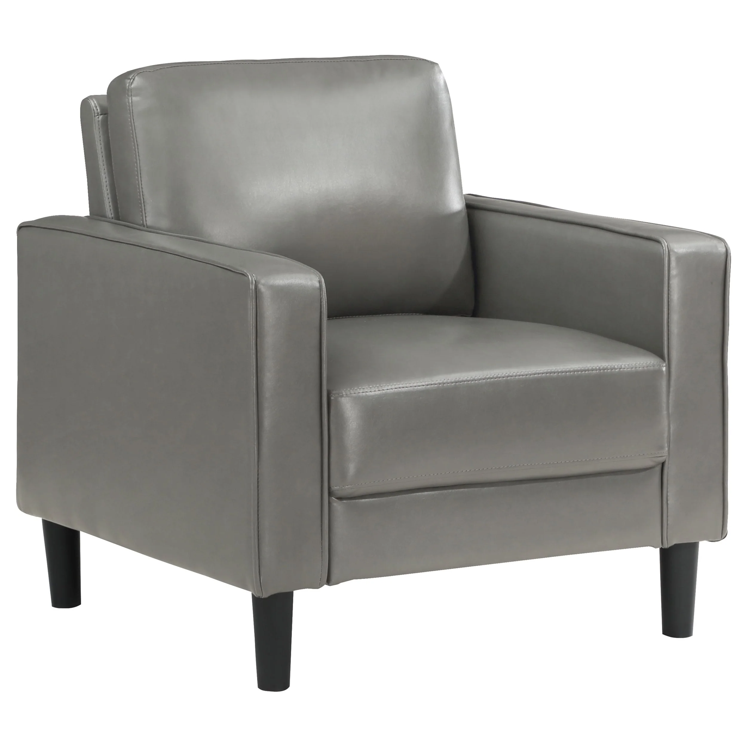Ruth Transitional Upholstered Track Arm Accent Chair