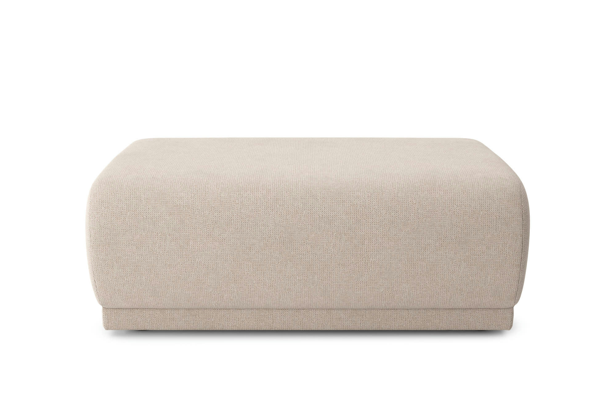 NOVA - Pouf carré en    crème