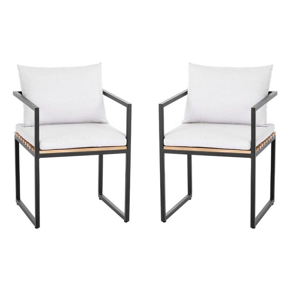 LOUNGESTOL SENSUM EKSJÖ SORT TEAK 2STK