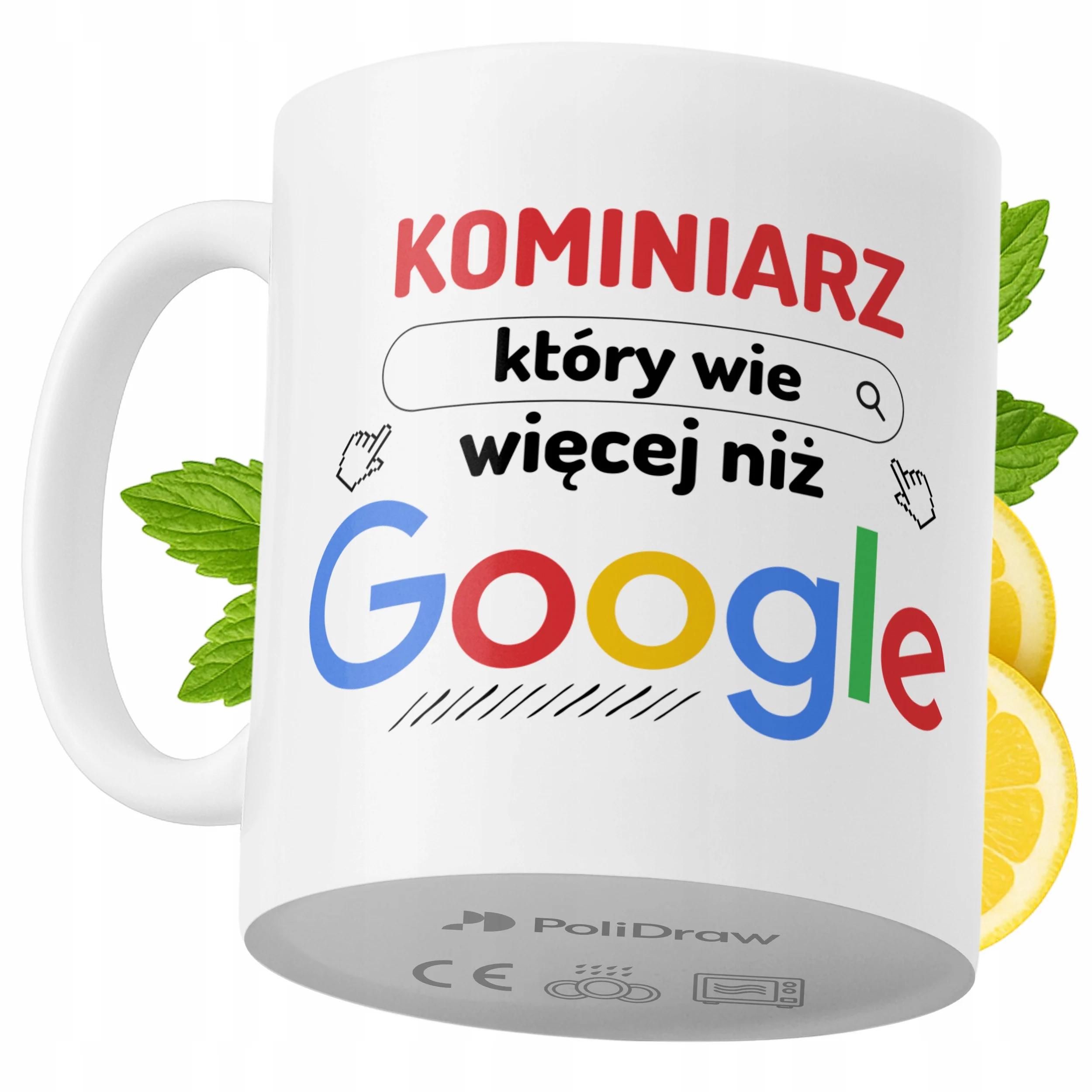 Kubek Dla Kominiarza na Prezent z Nadrukiem ze Zdjęciem 330 ml PoliDraw
