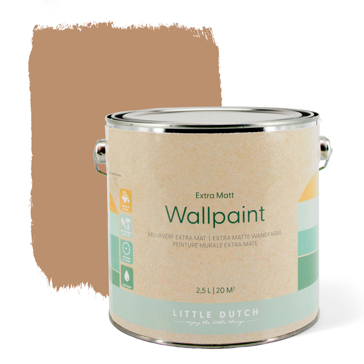Little Dutch Muurverf Mat - Pure Rust - Oranje - 2,5 liter