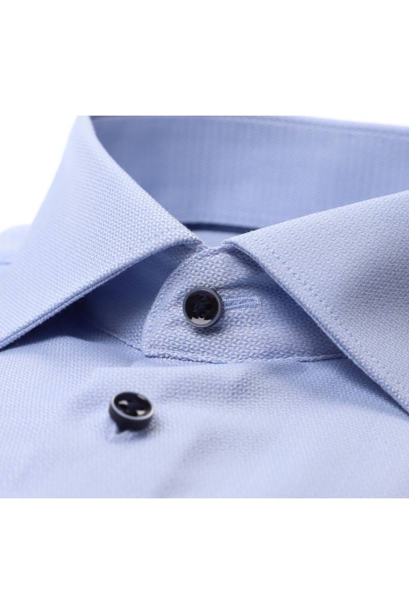 ETERNA Modern Fit Hemd mittelblau, Strukturiert