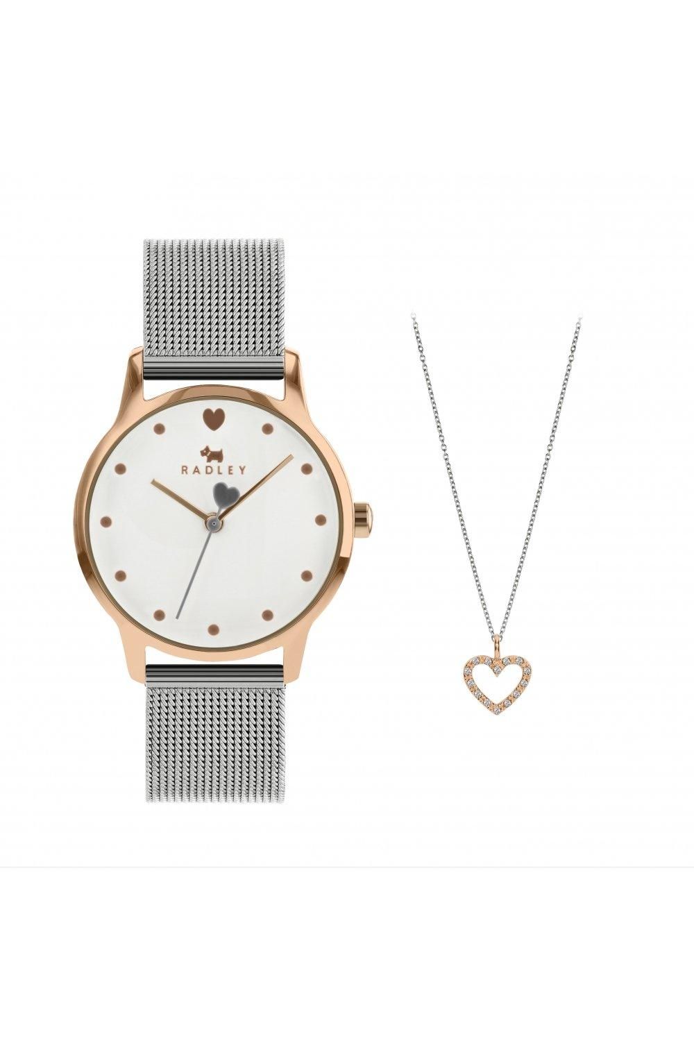 Radley Gift Set Plated Stainless Steel Fashion Analogue Watch - Ry4411A-Set