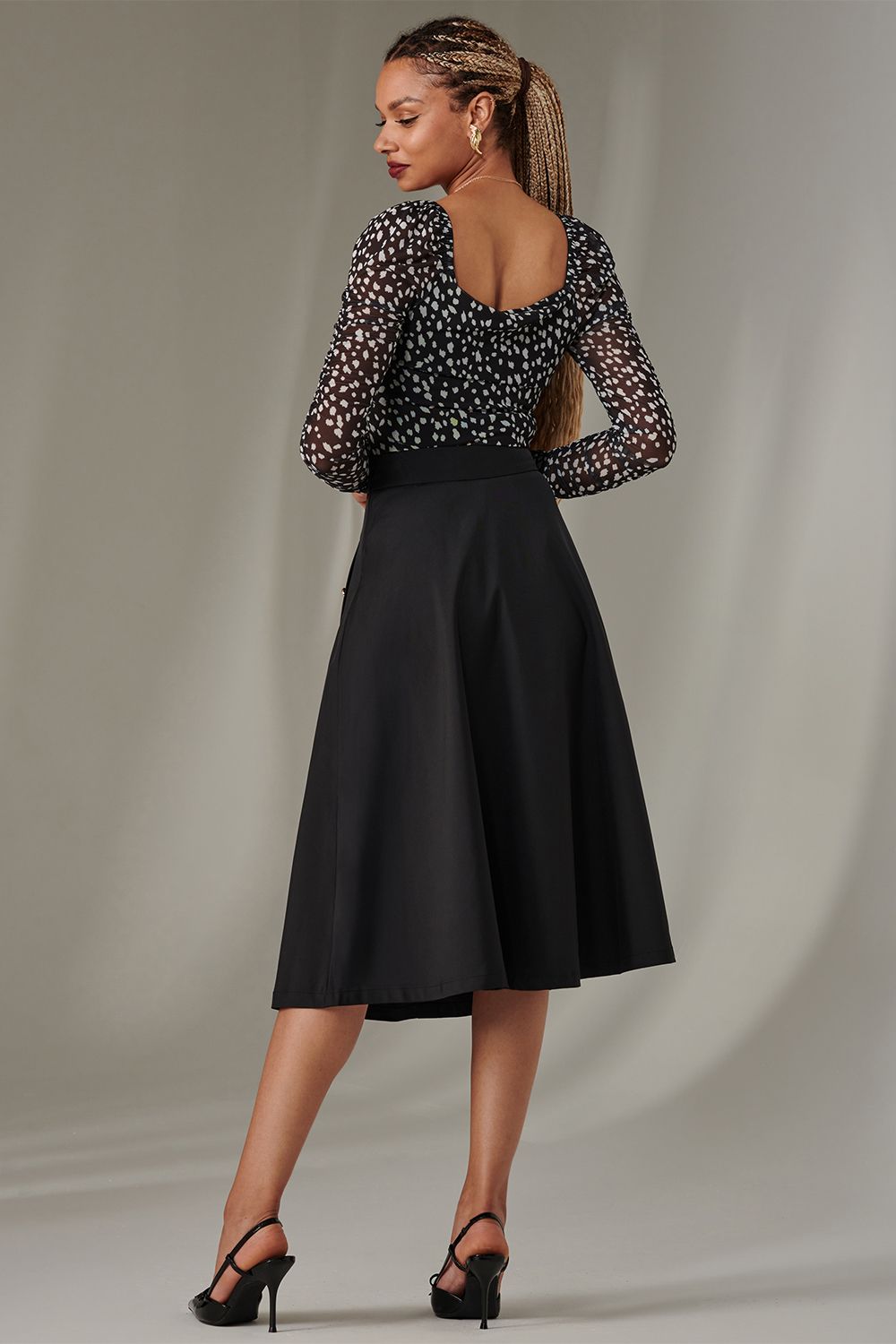 Jolie Moi A-Line Midi Skirt