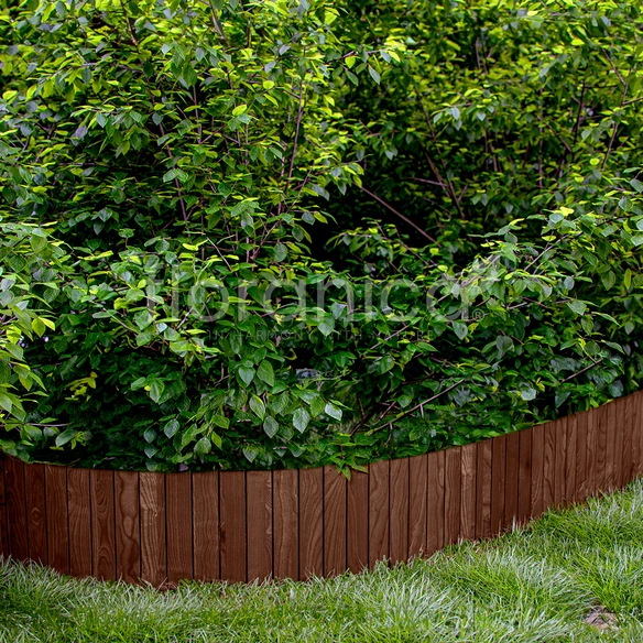Beeteinfassung, Rollborder II Gartenzaun 200x40 cm Braun Kiefernholz Rollzaun