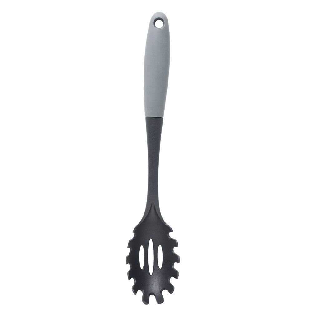 Spatule ajourée plastique noir et gris L34cm