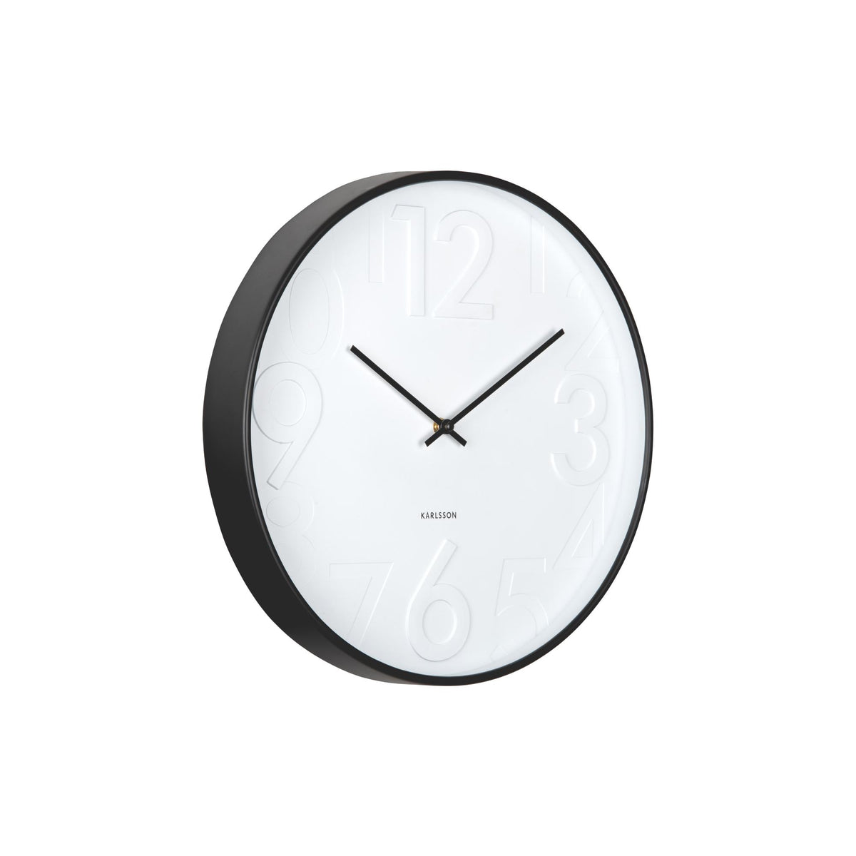 Karlsson wandklok Ayuno - zwart - Ø40cm