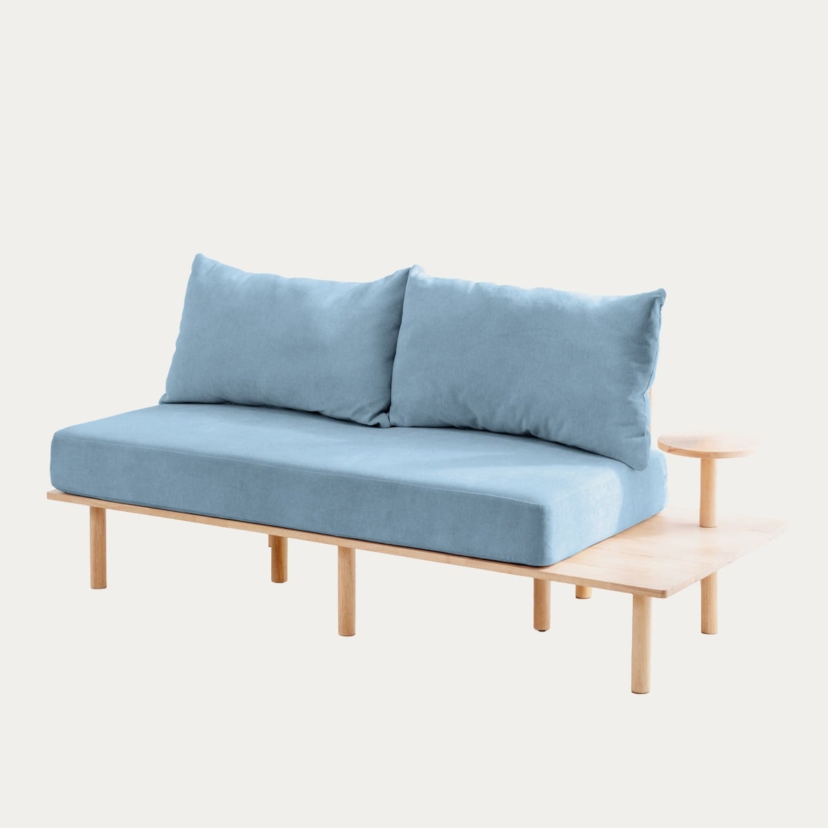 Sofa SERI 2-osobowa niebieska 180x76x75 cm
