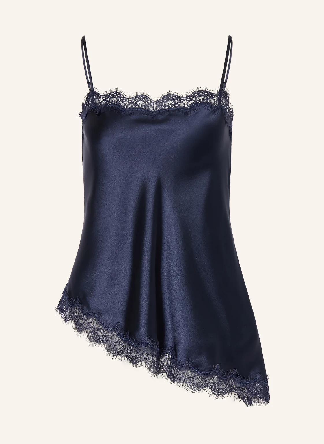 DAMSON MADDER. Blusentop TANSY aus Satin mit Spitze