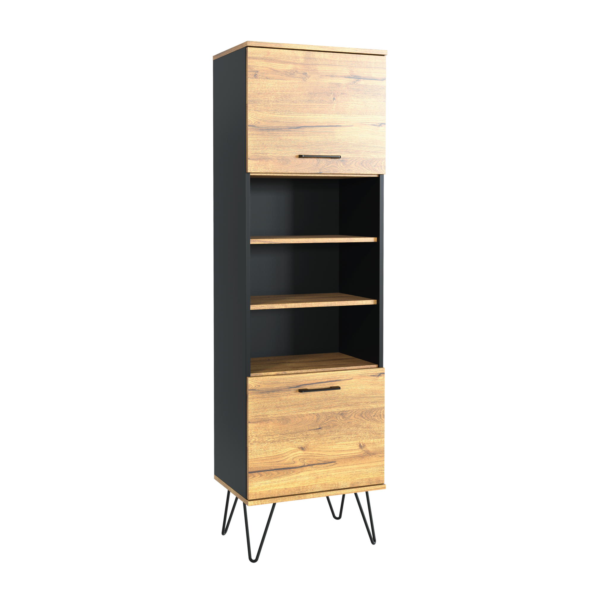 Witryna 170cm Harpin Loft ONE FURNITURE - Laminat Dębowy