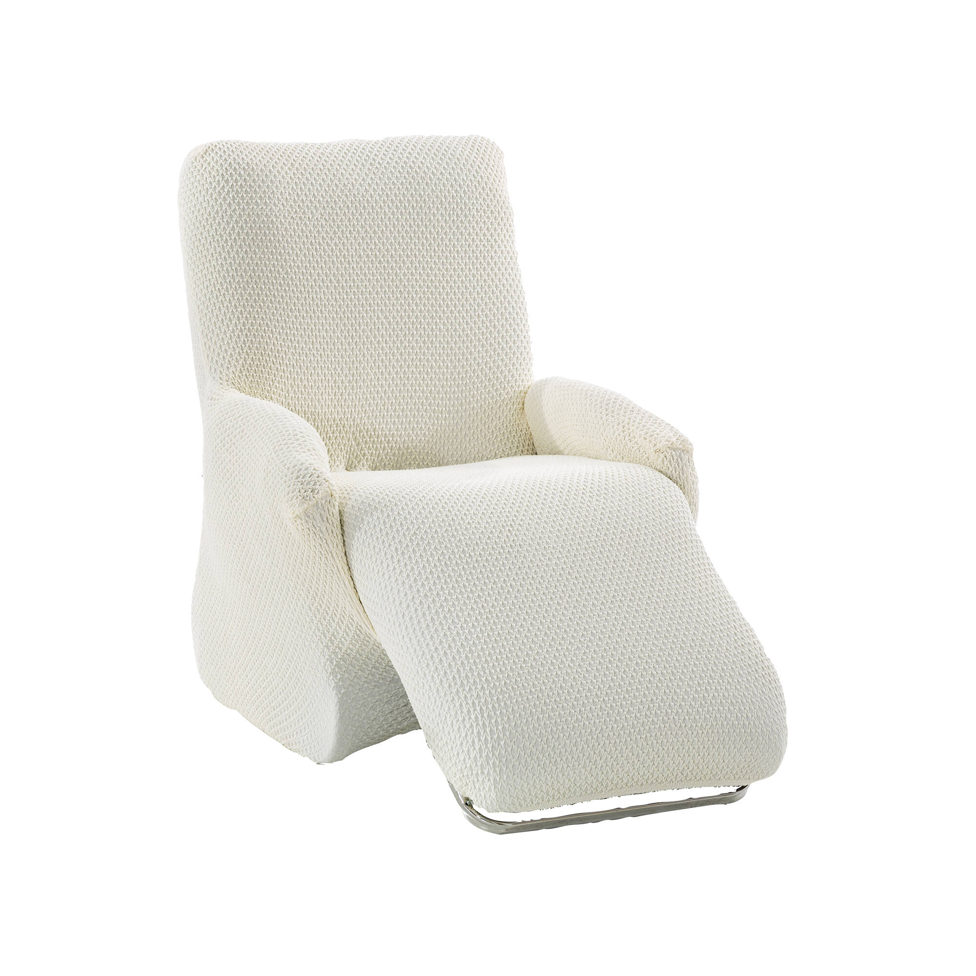Housse texturée bi-extensible spéciale fauteuil relax