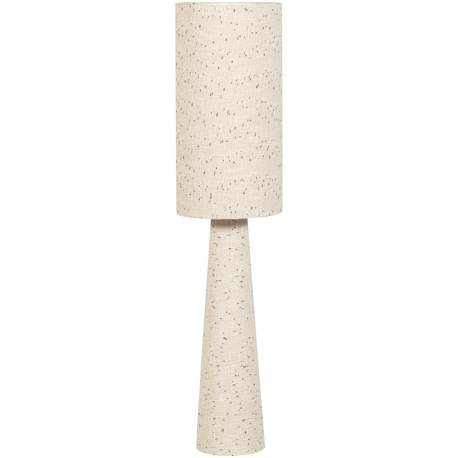 WOOOD vloerlamp Loft - Metaal/Bouclé - Naturel Met Stippen 130xØ30 cm