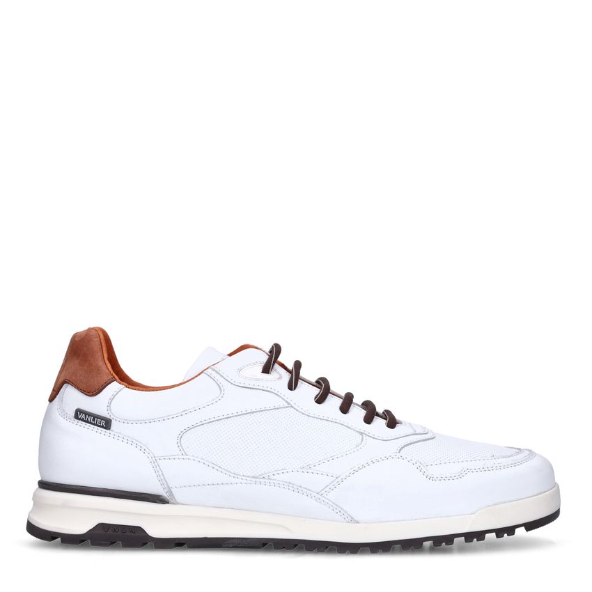 Van Lier Witte leren sneakers