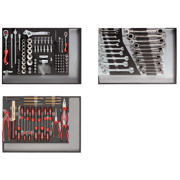 Werkzeugsatz »MECHANIC«, Metall, bestückt, 129-teilig